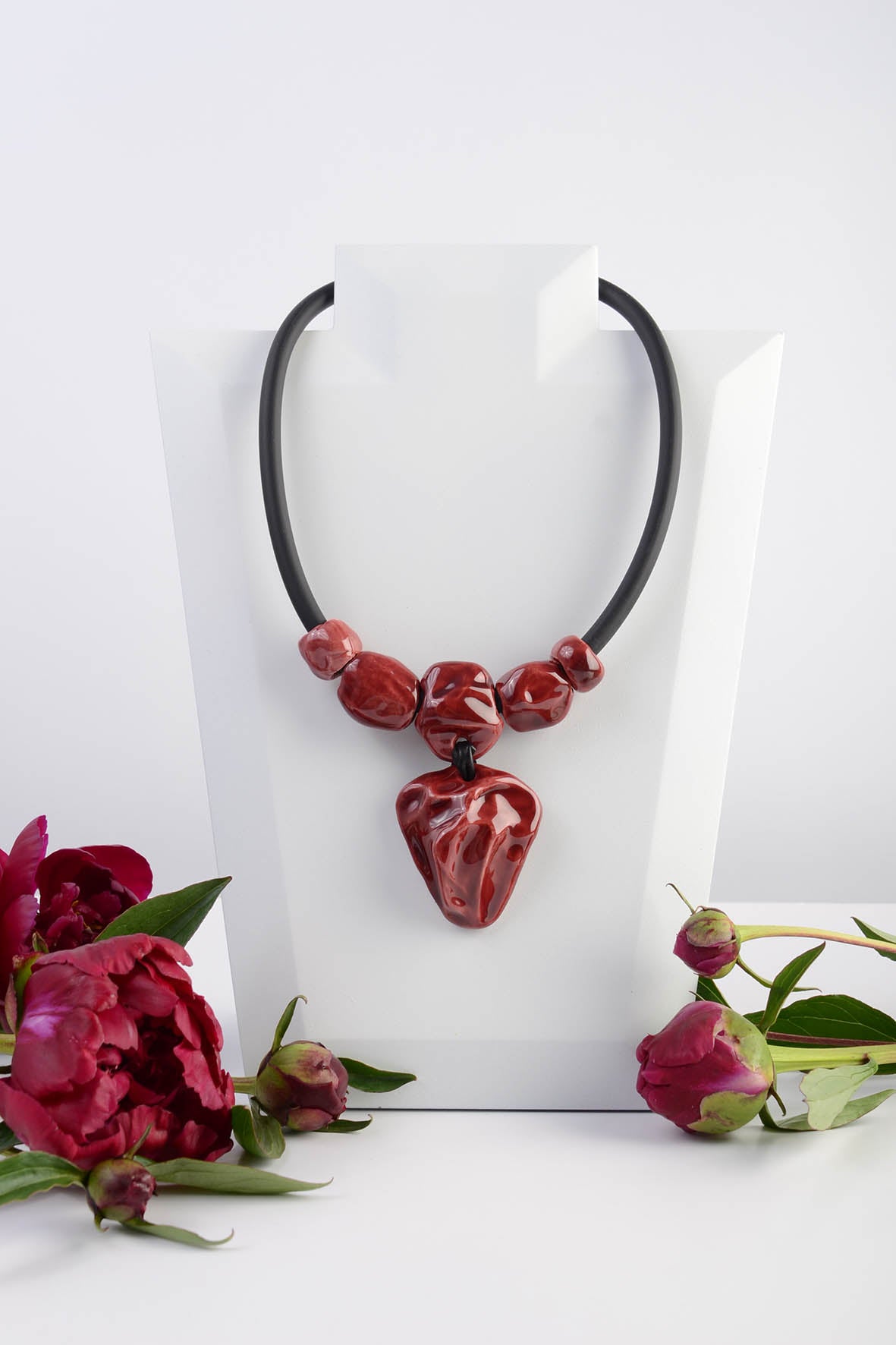 Natural Ceramic Necklace Women