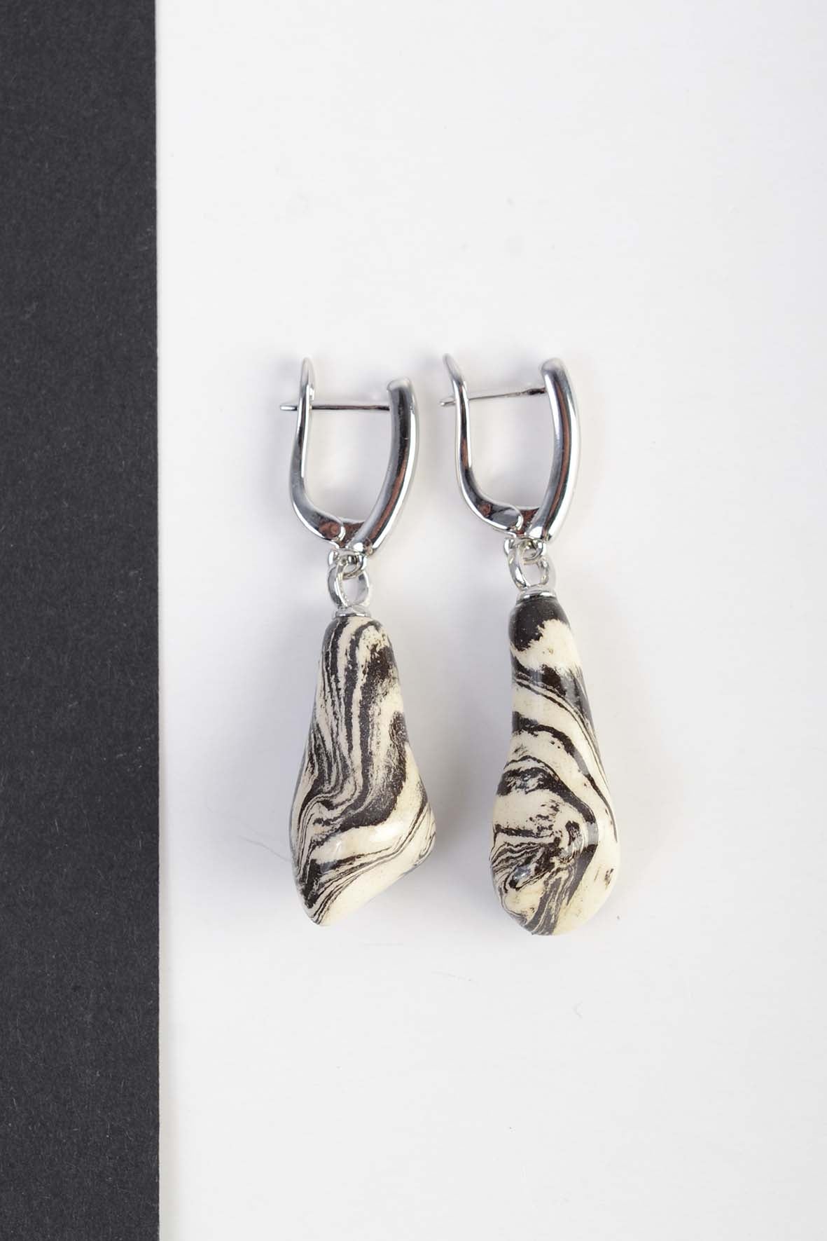 Natural Ceramics Dangle Earrings