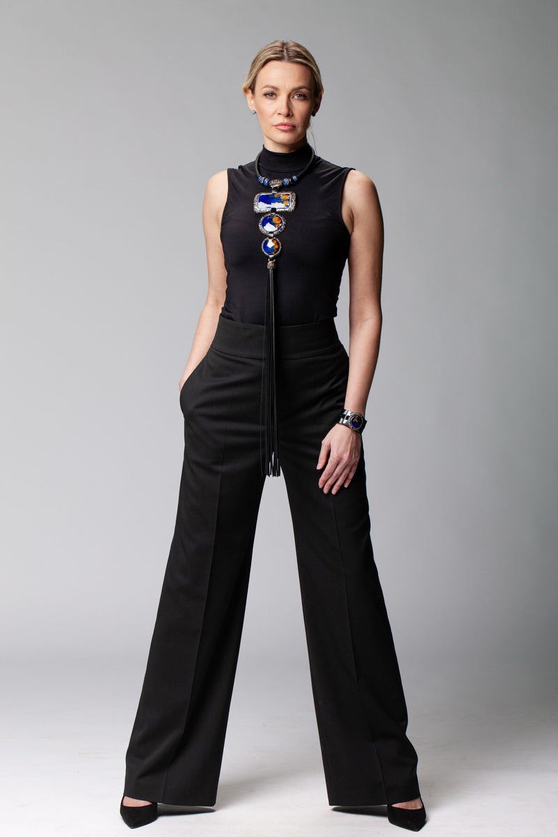 Navy Blue Massive Necklace