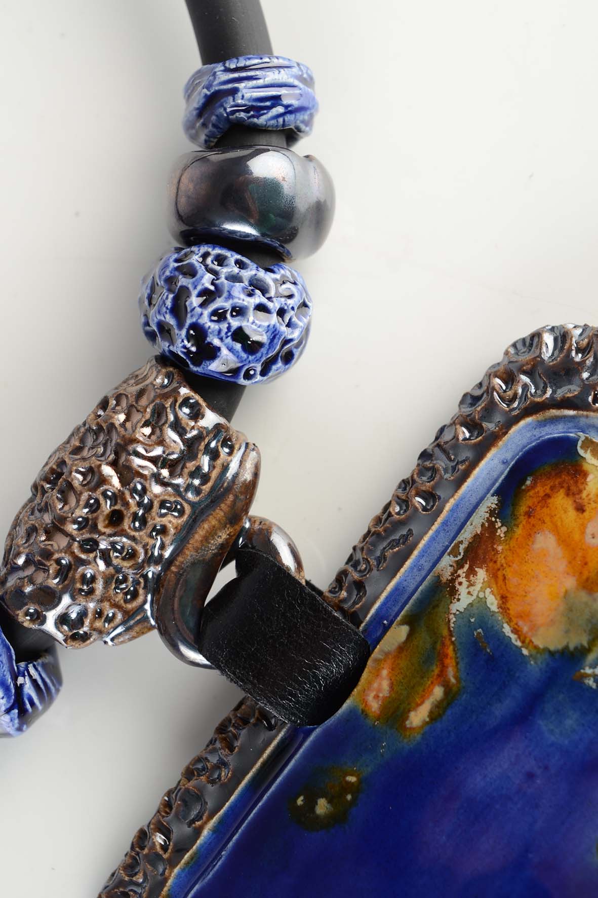 Navy Blue Massive Necklace