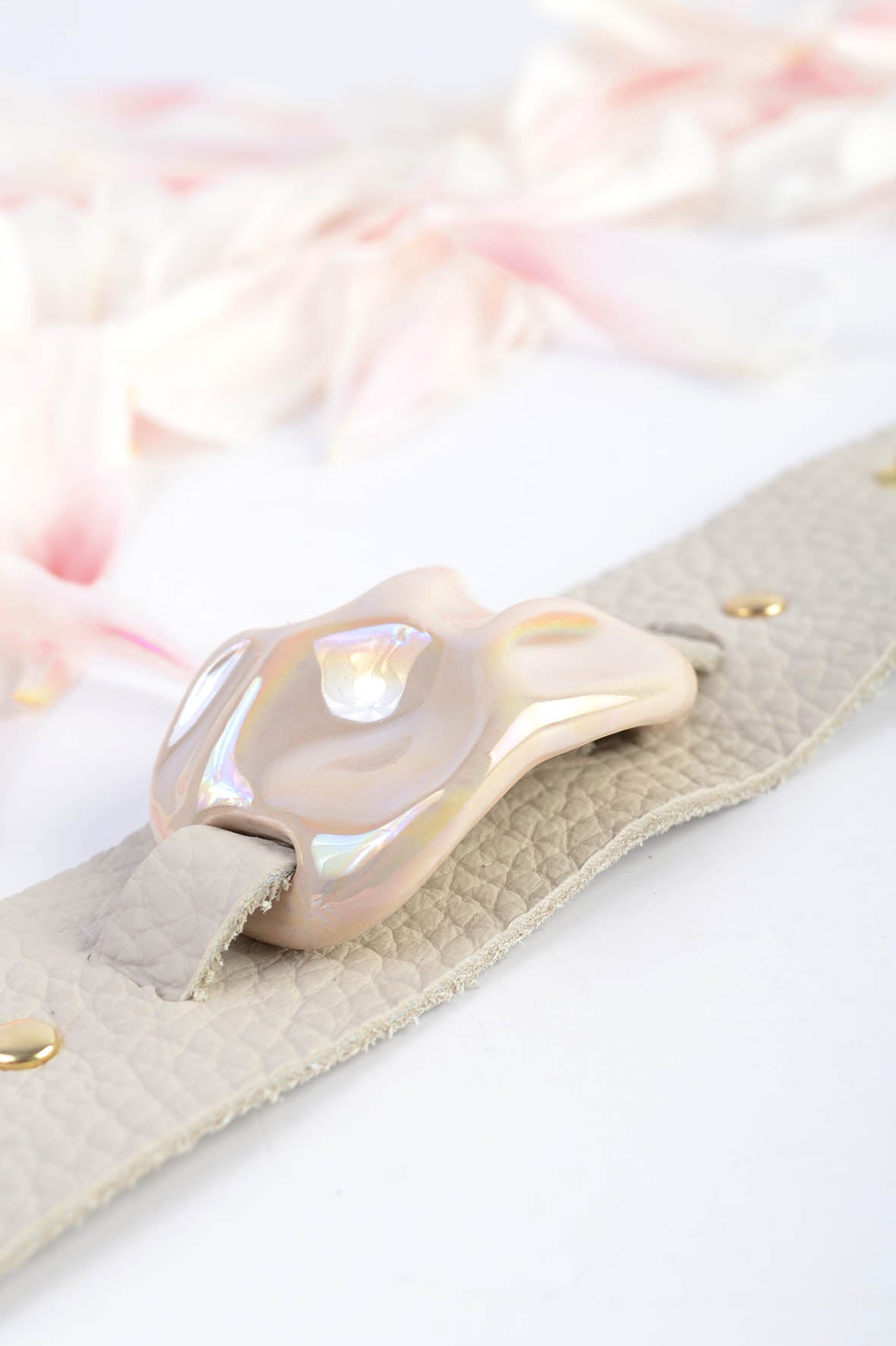 Nude Natural Leather Bracelet For Women