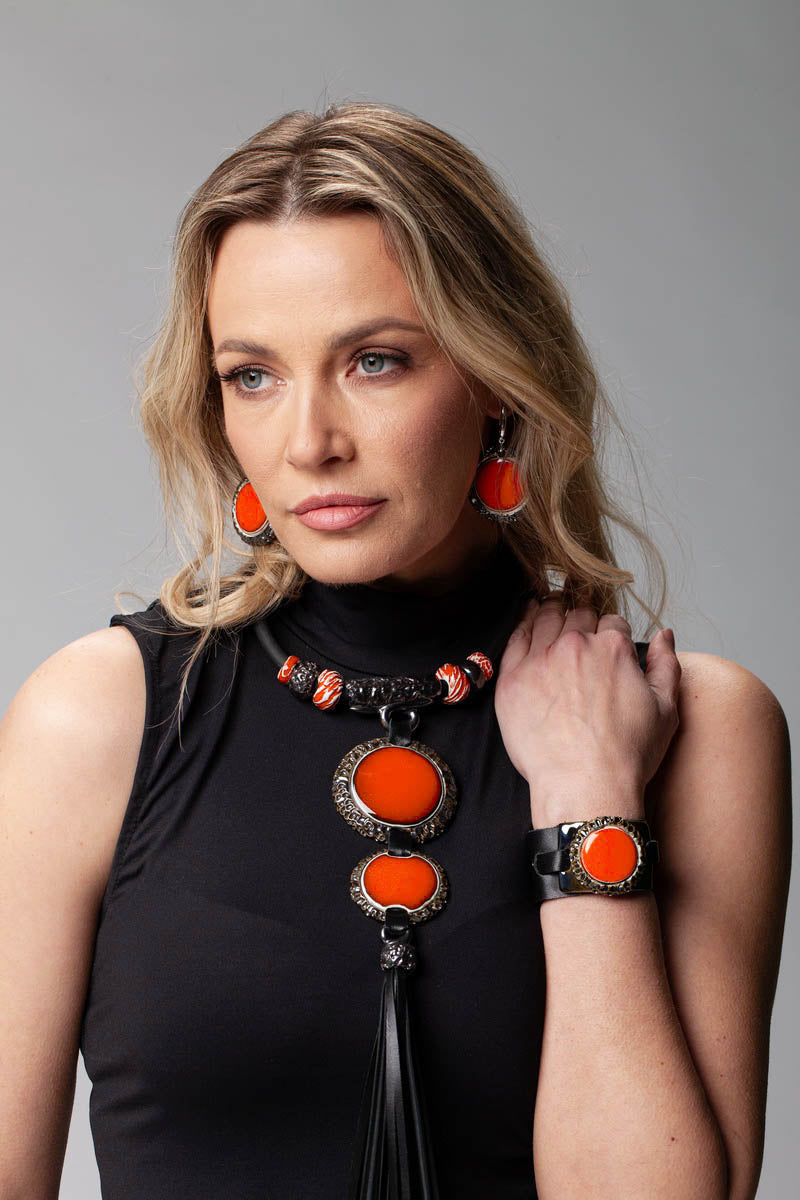 Orange Bracelet Womens