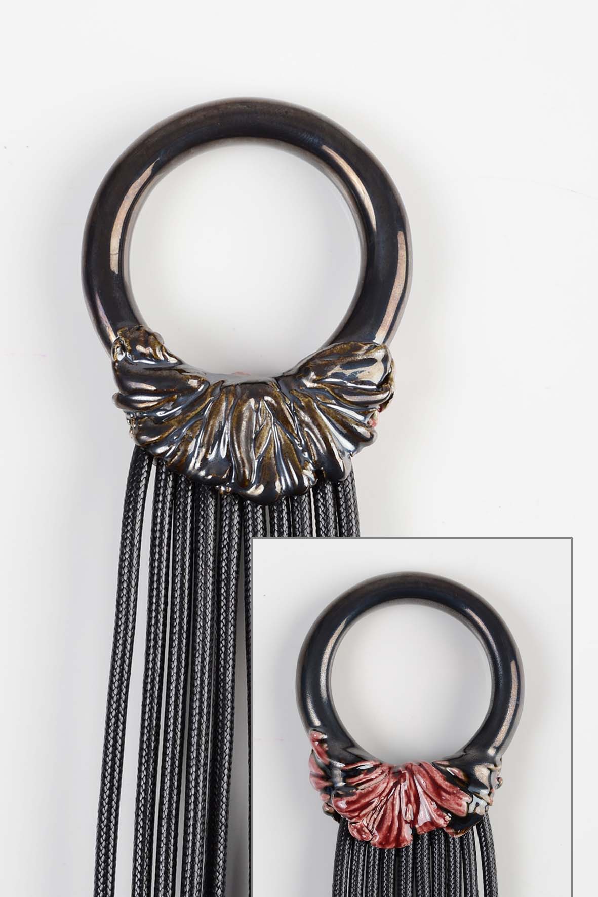 Unconventional Two-Sided Necklace ing-ring