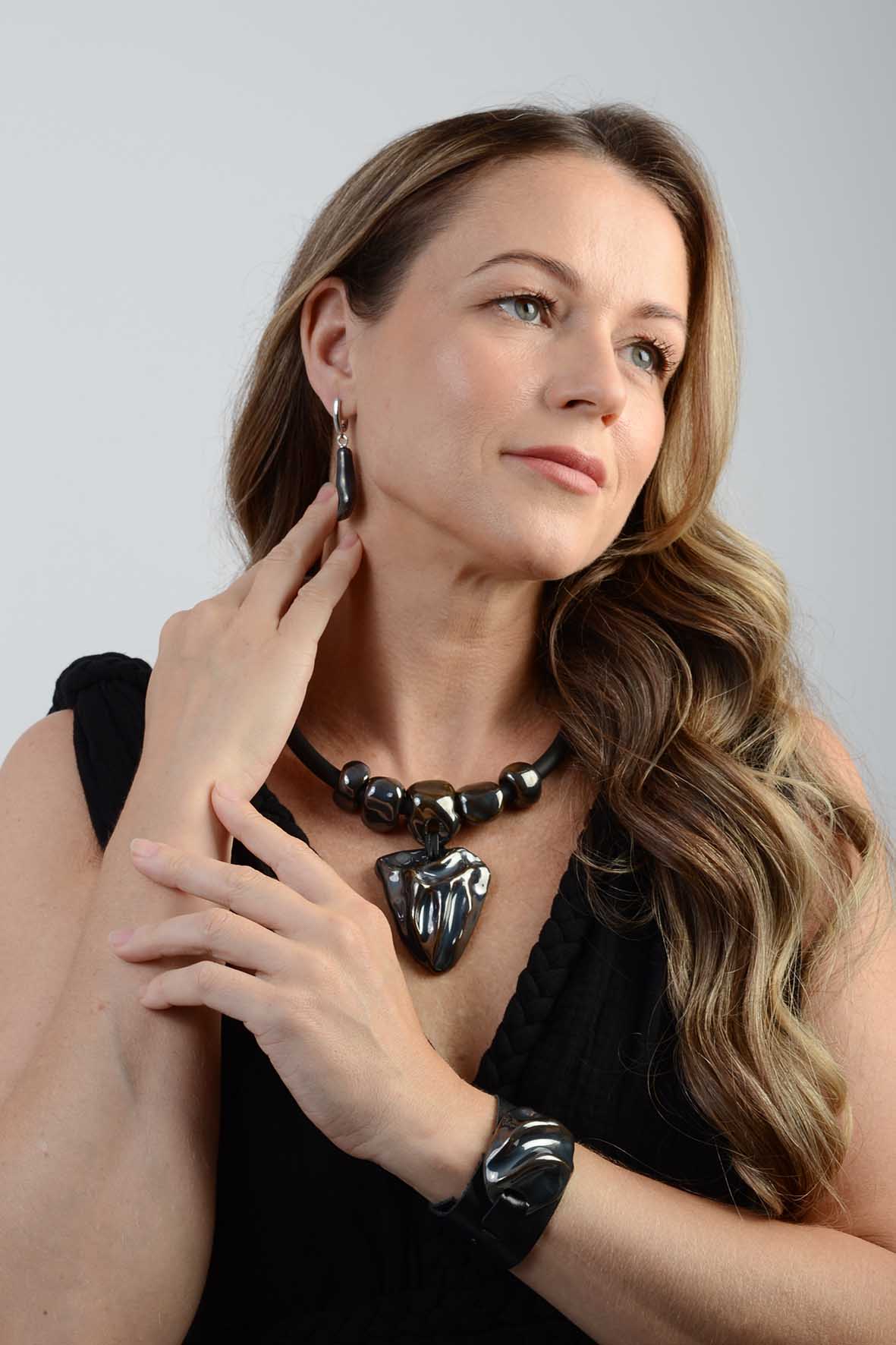 Leather Bohemian Style Bracelet Handcrafted