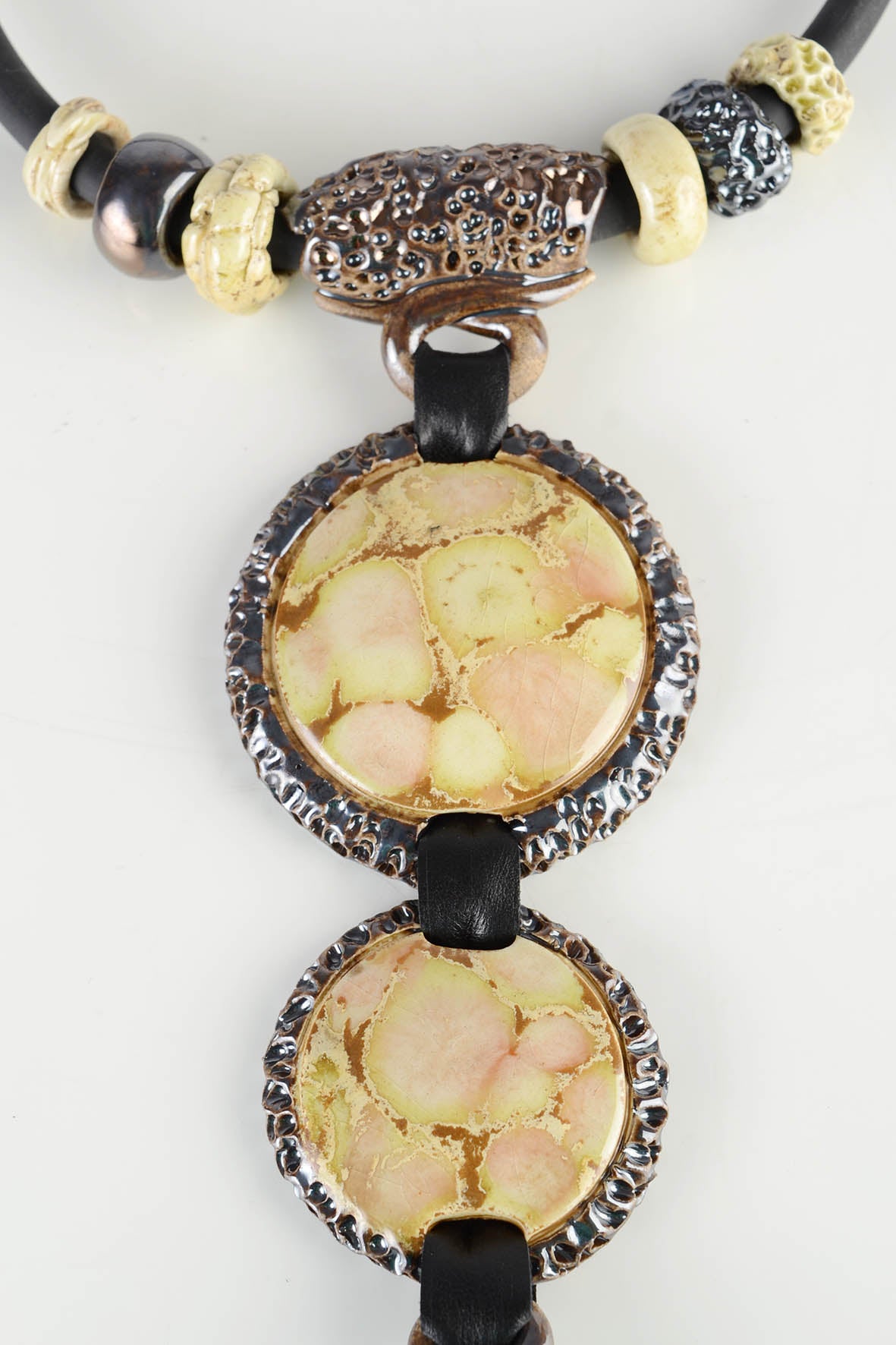 Beige Oversized Necklace