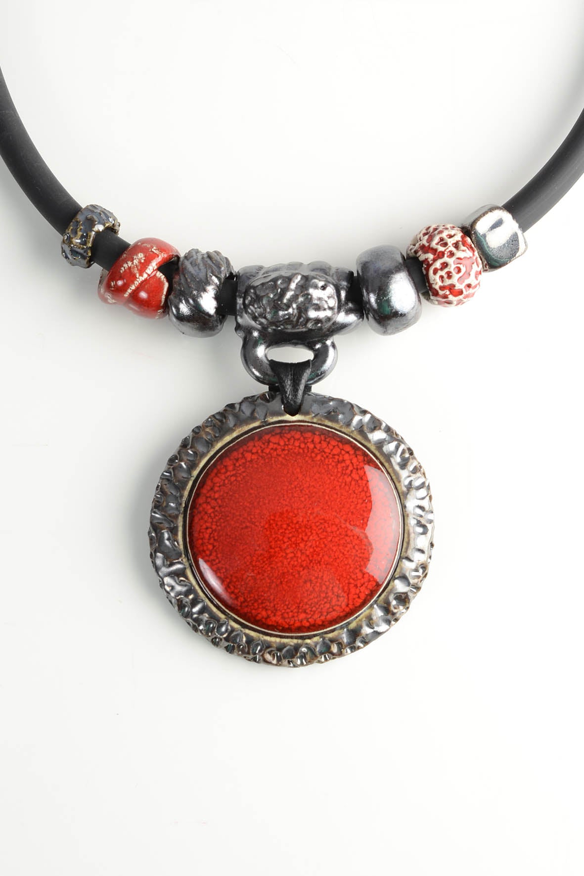 Red Bold Statement Necklace for Women