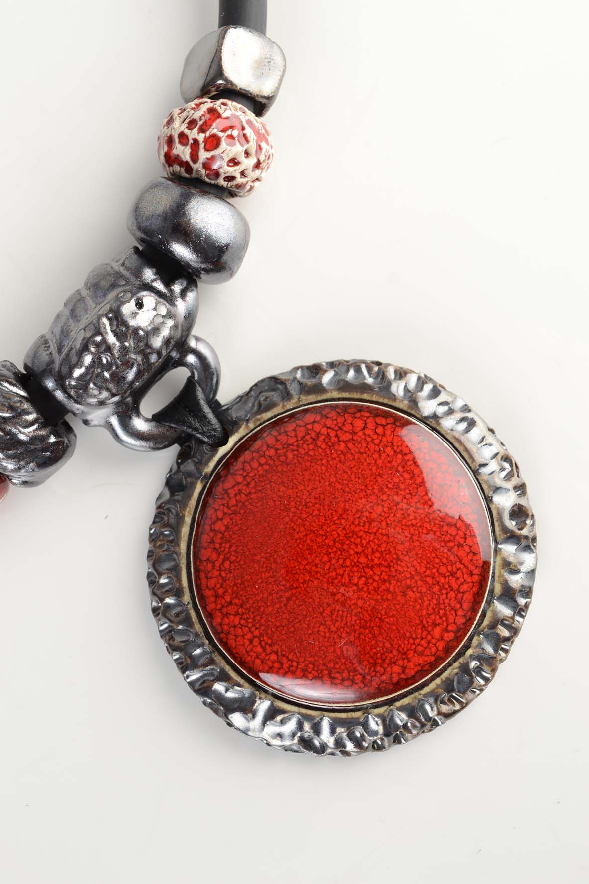Red Bold Statement Necklace for Women