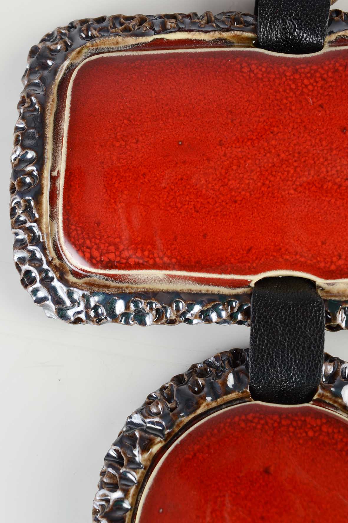 Red Extremely Oversize Necklace