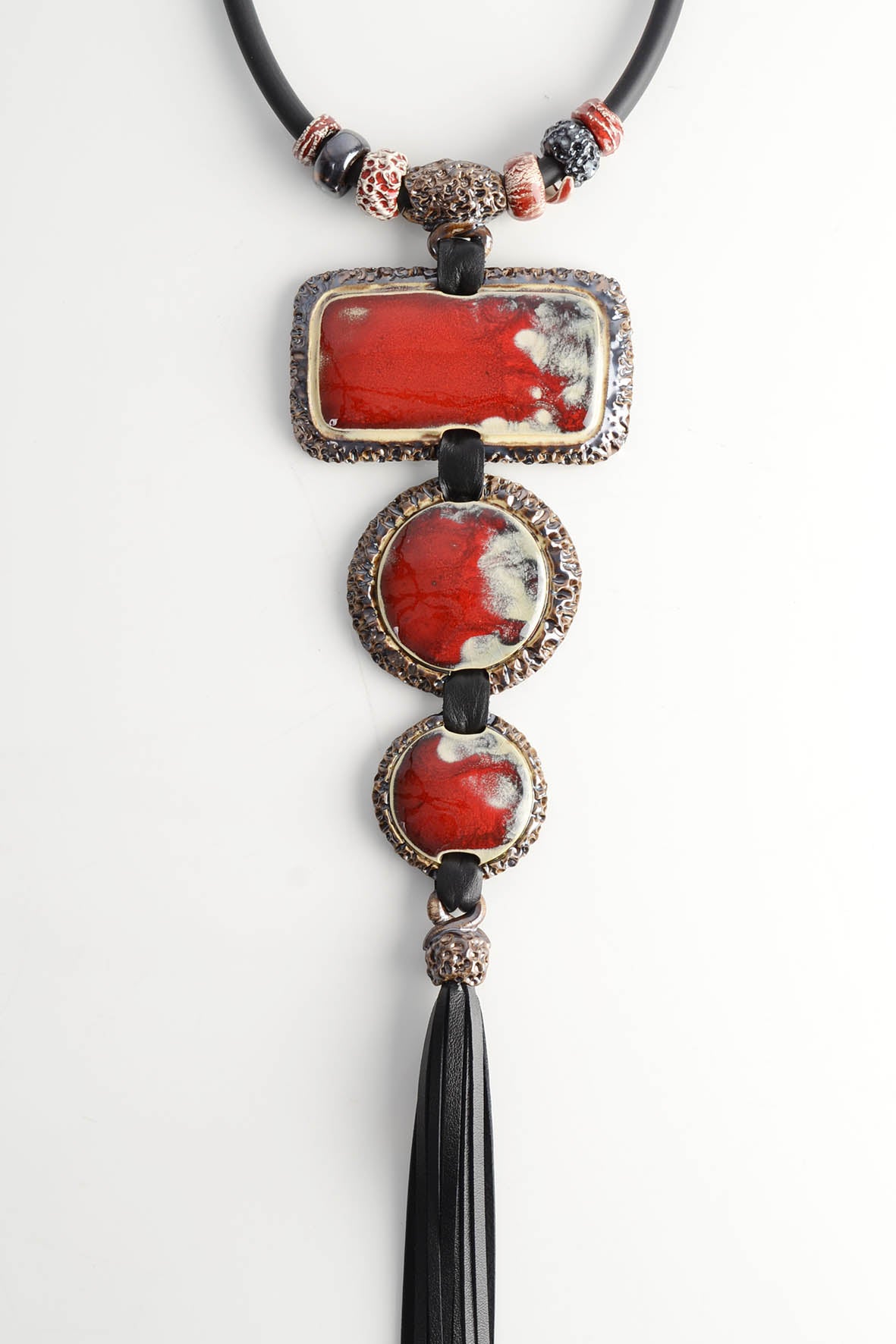 Red Large Statement Necklace