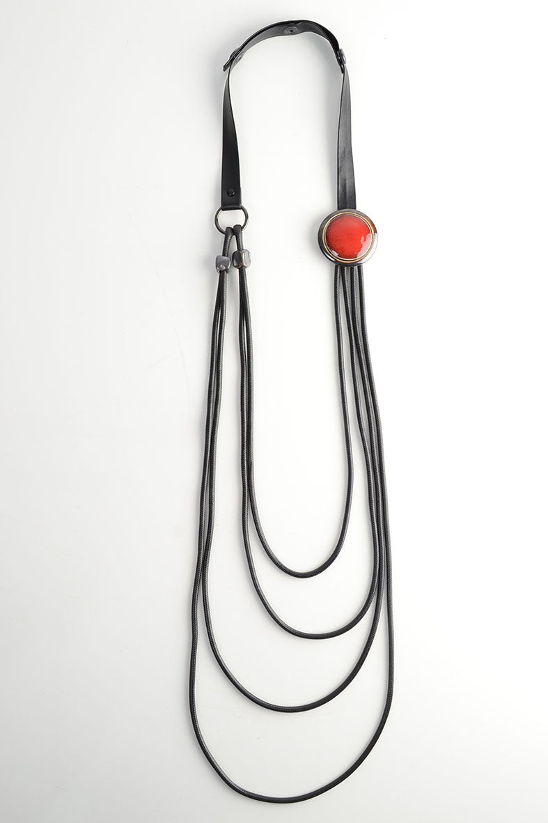 Red Necklace, Three Wearring Ways