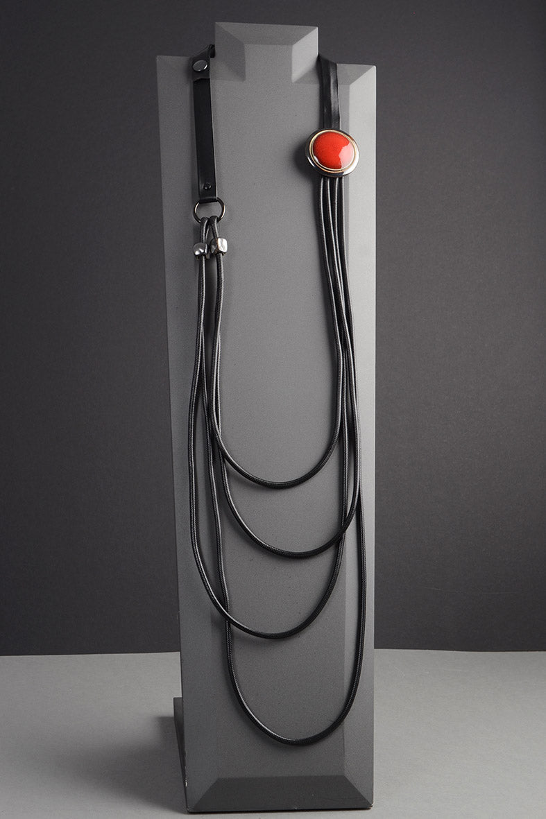 Red Necklace, Three Wearring Ways