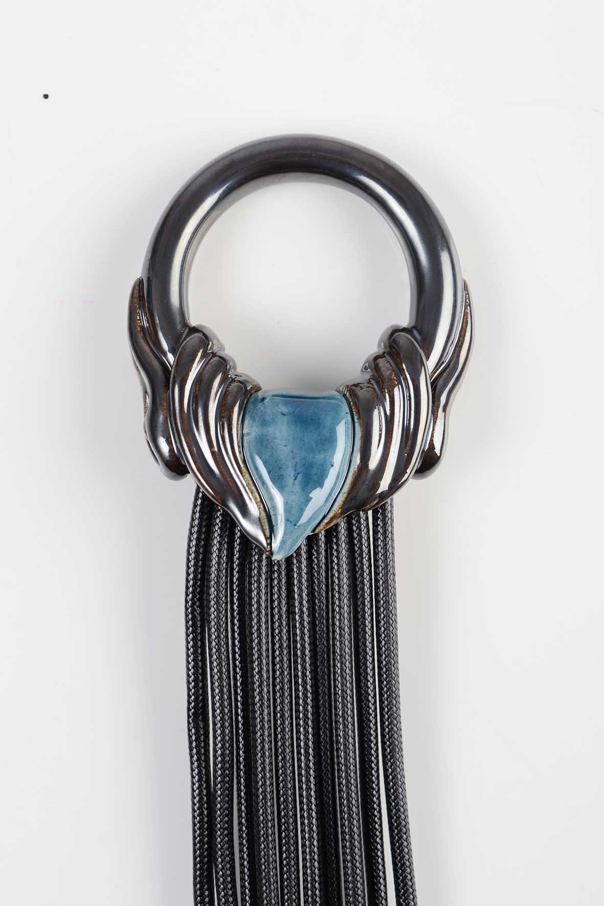 Reversible ing-ring Convertible Necklace - ing-ring Blue & Marble