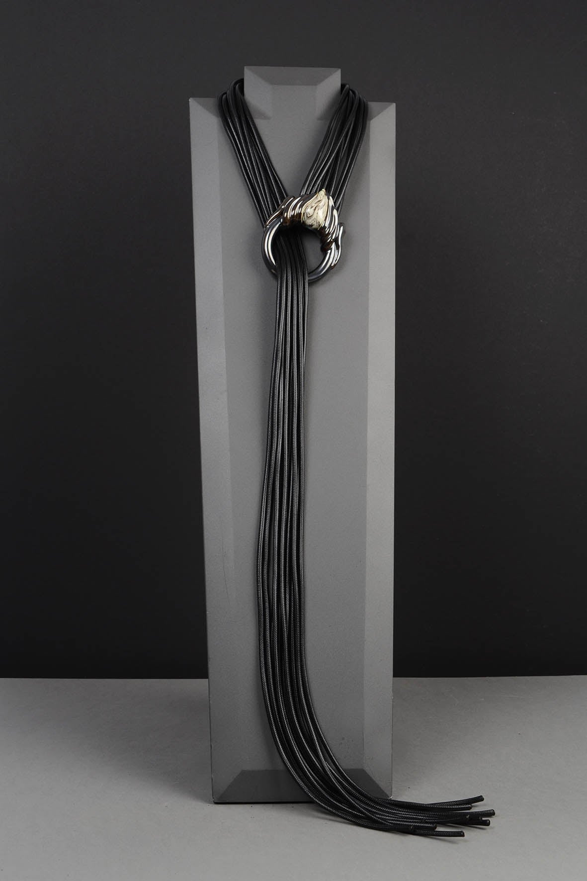 Reversible ing-ring Convertible Necklace - ing-ring Blue & Marble