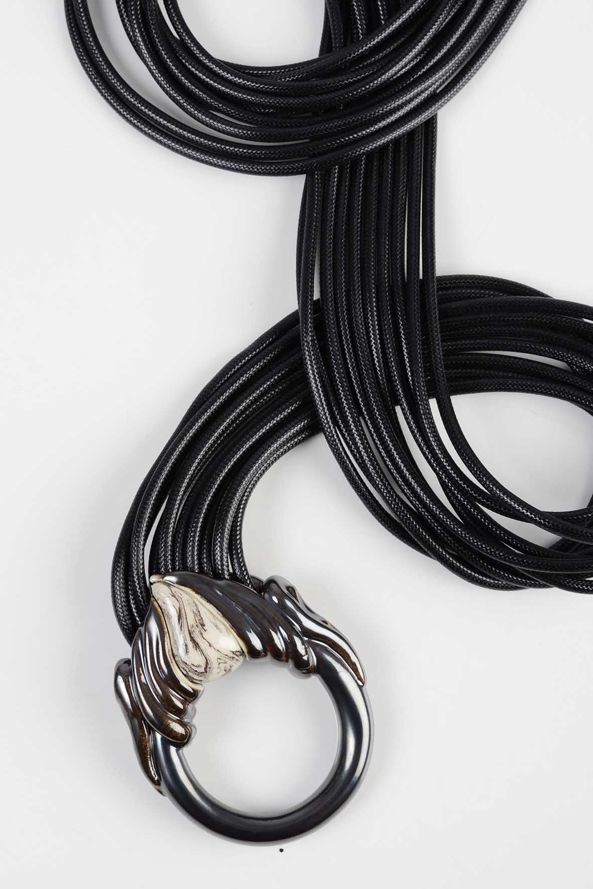 Reversible ing-ring Convertible Necklace - ing-ring Blue & Marble