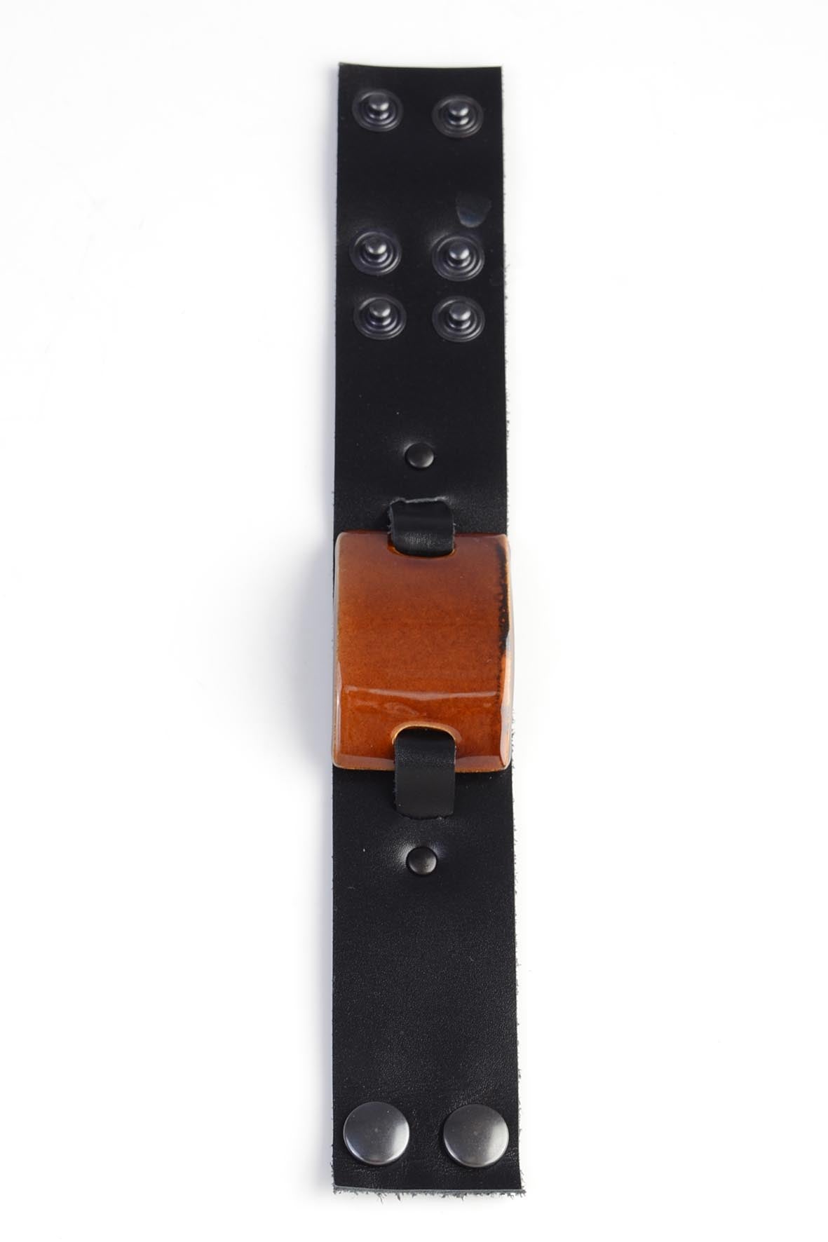 Brown Chunky Bracelet Natural Leather
