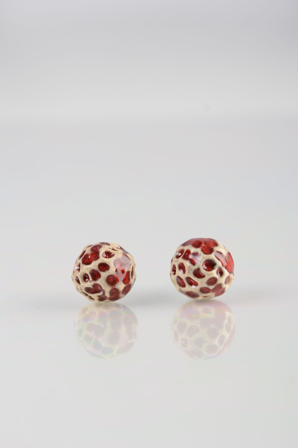 Small Red Earrings
