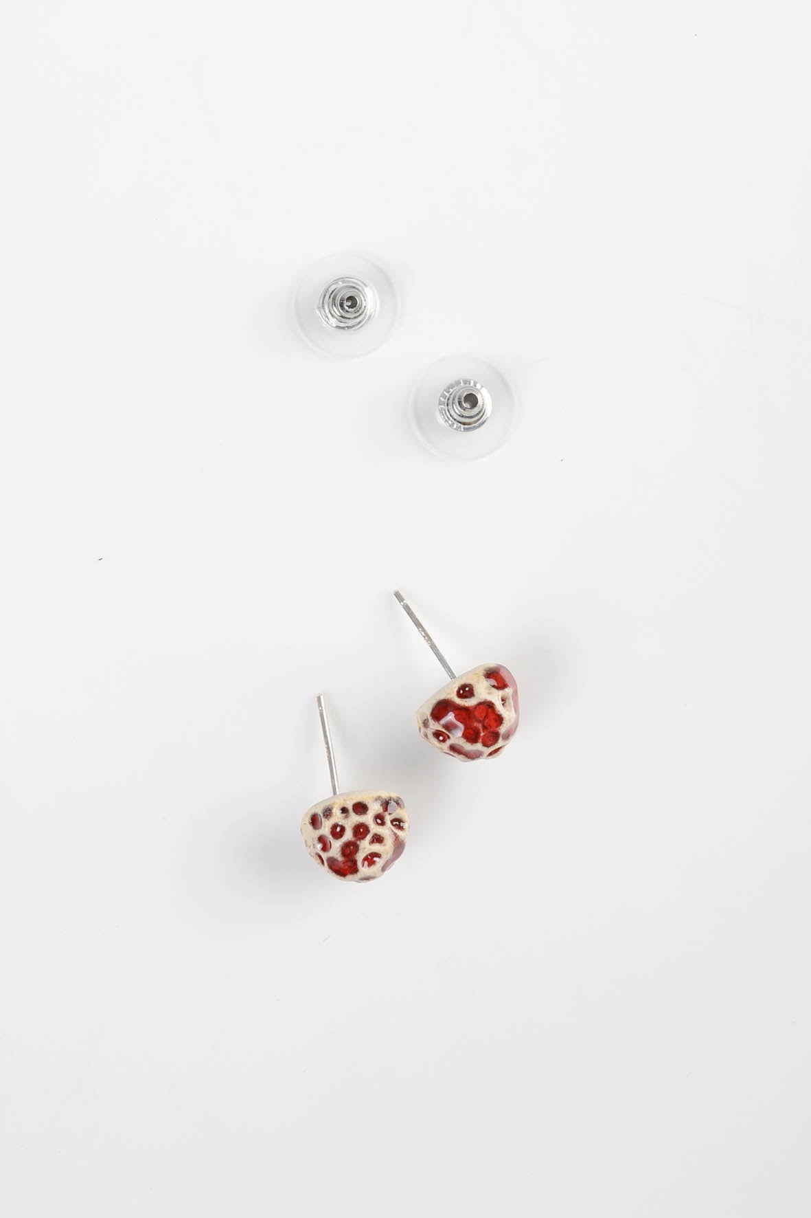 Small Red Earrings