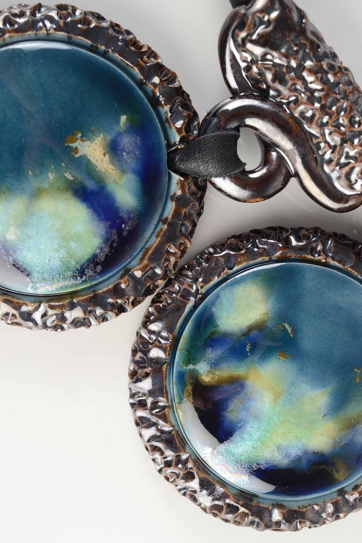 Stylish Massive Women Light Blue Necklace