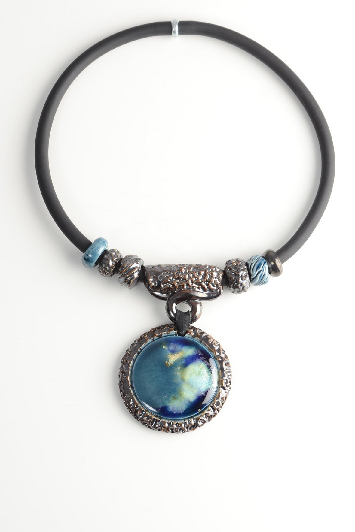 Stylish Massive Women Light Blue Necklace