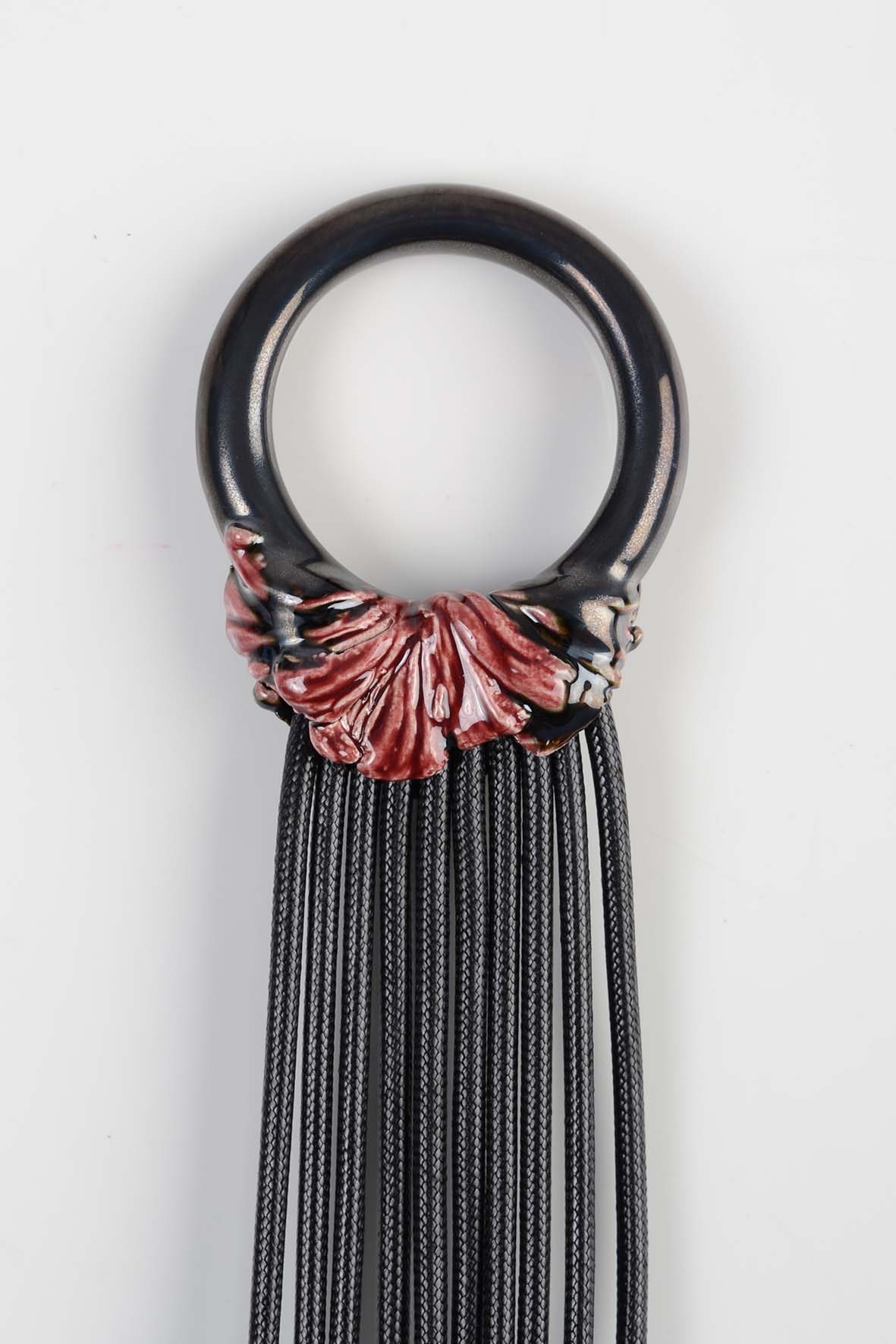 Unconventional Two-Sided Necklace ing-ring