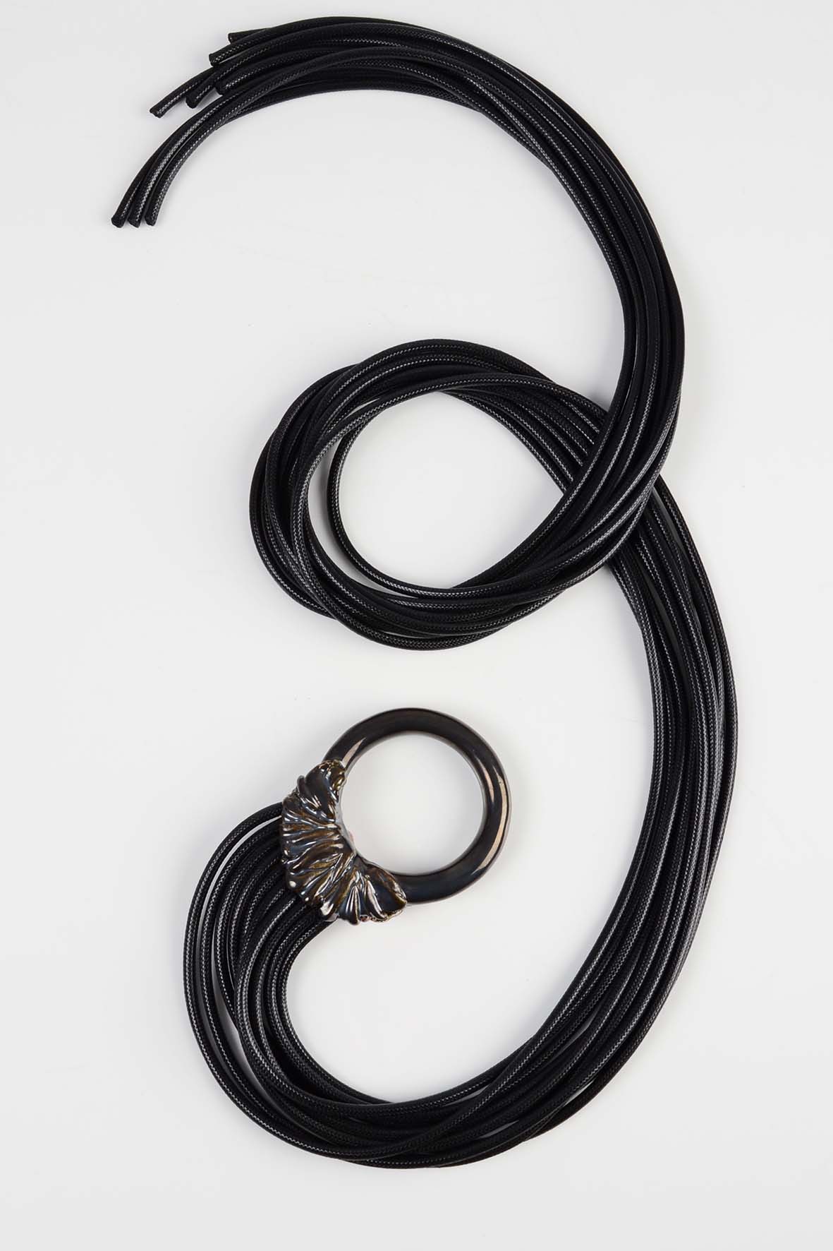 Unconventional Two-Sided Necklace ing-ring