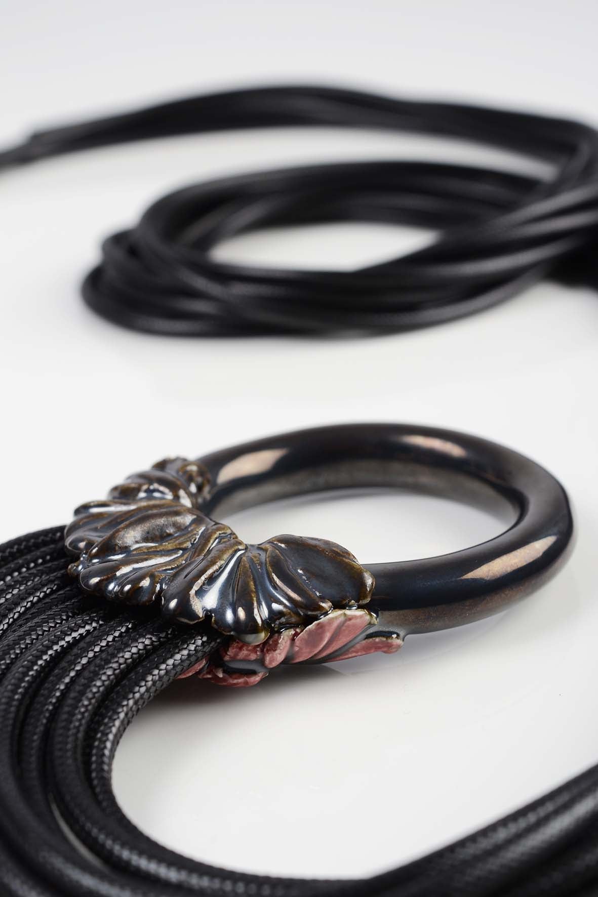 Unconventional Two-Sided Necklace ing-ring