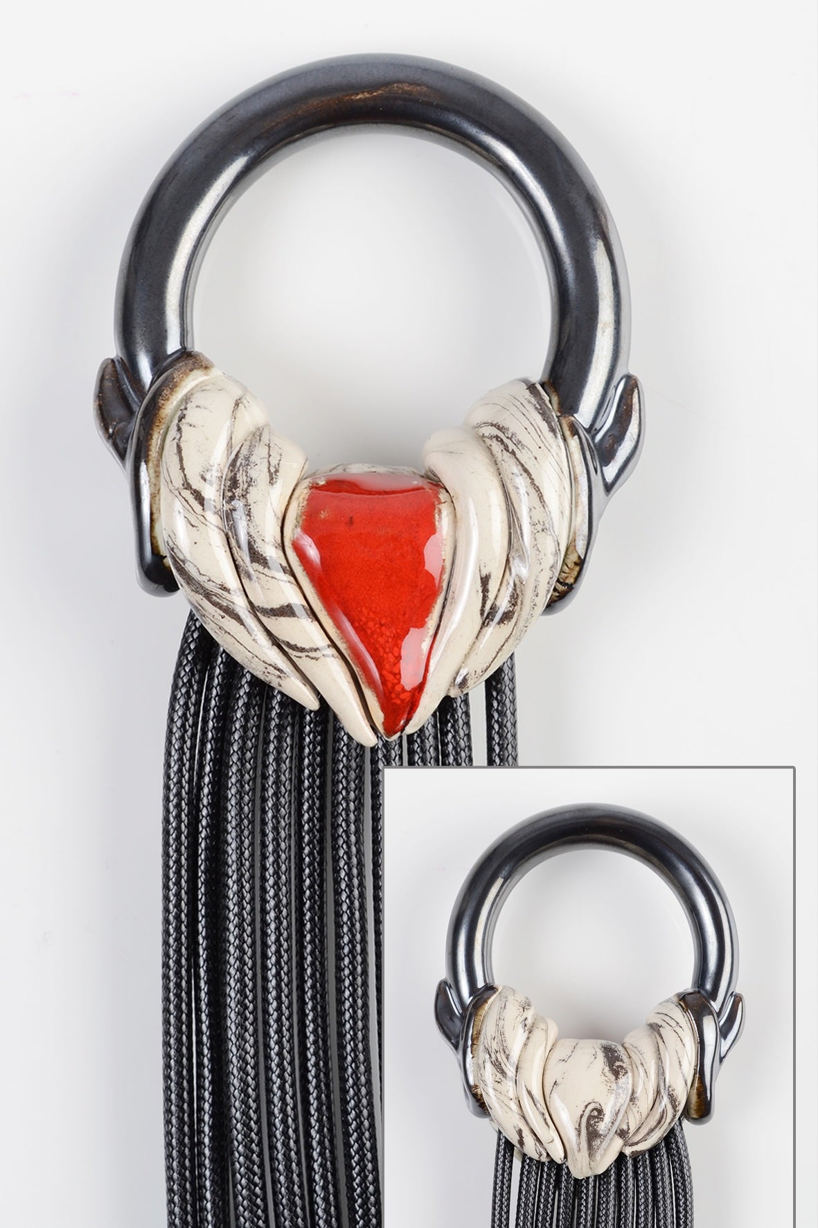 Dual-Color Alternative Necklace ing-ring