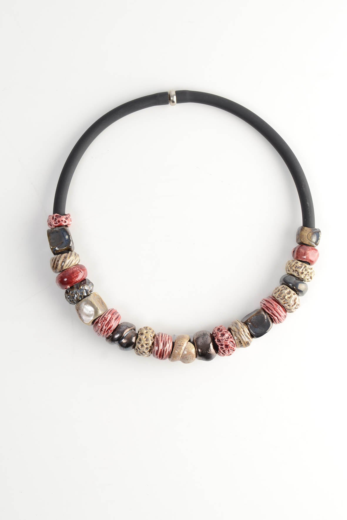 Vintage Burgundy Beads Necklace