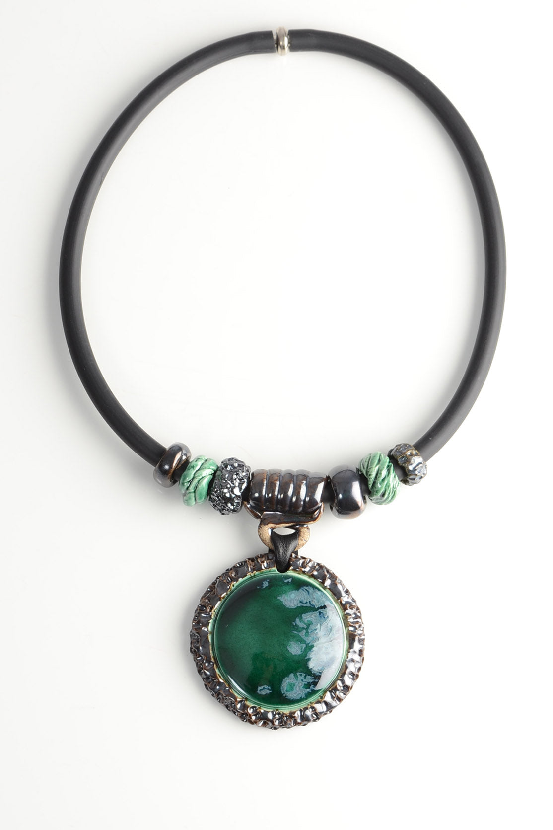 Women Bright Green Necklace Pendant