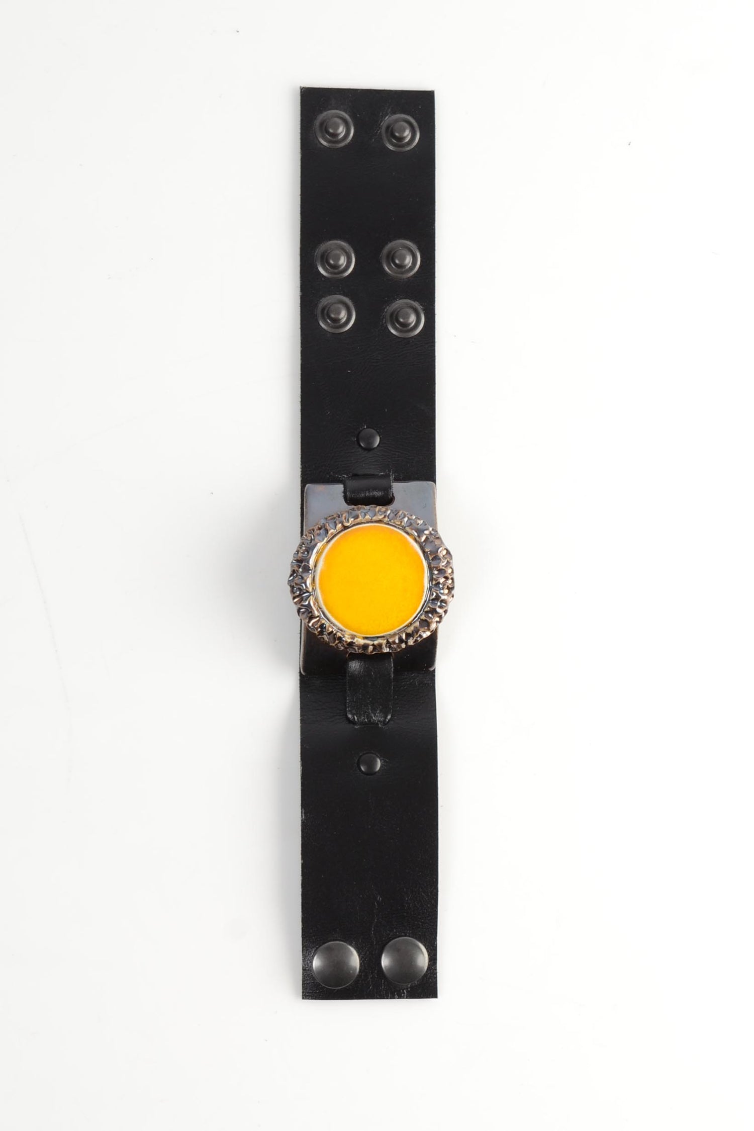 Yellow Leather Bracelet For Women