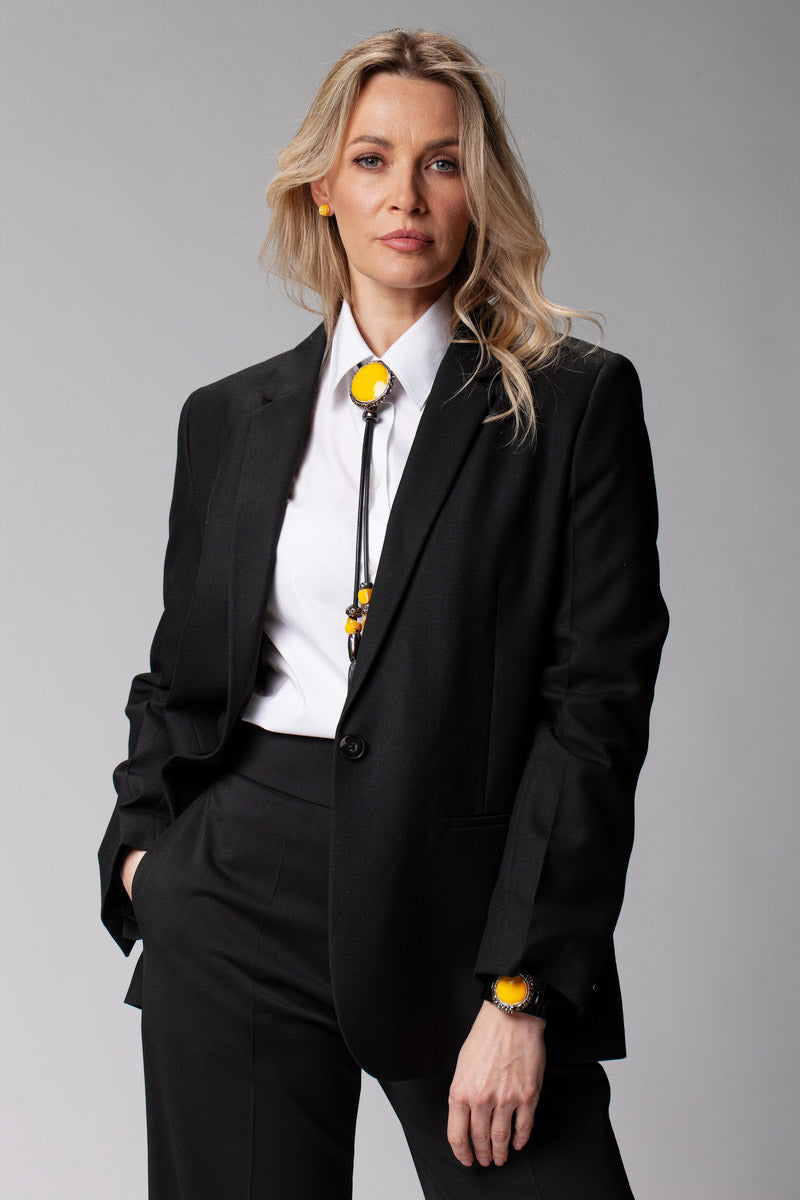 Yellow Leather Bracelet For Women