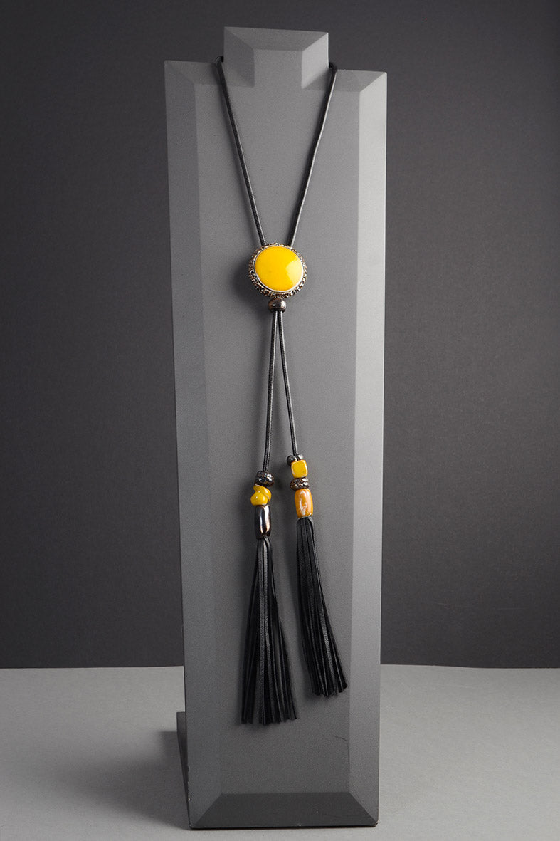 Yellow Rodeo Style Necklace