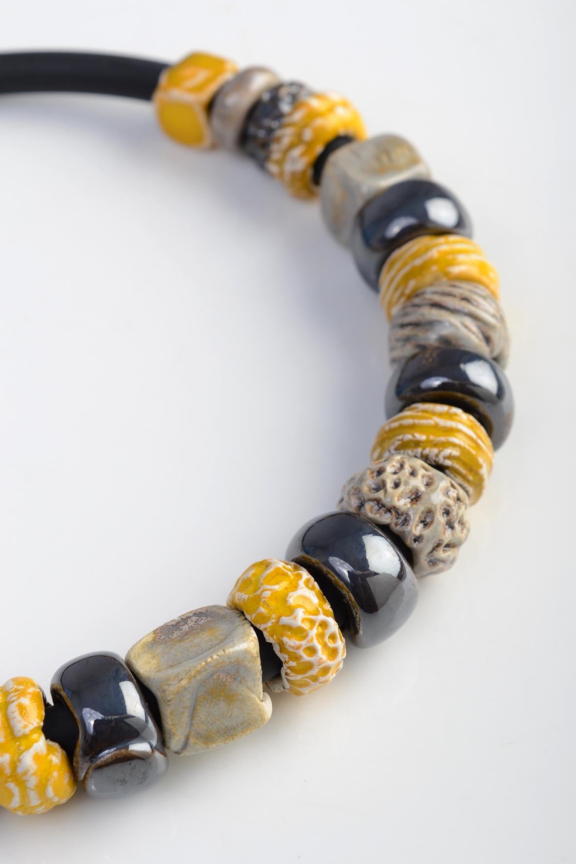 Yellow Necklace Beads for Women