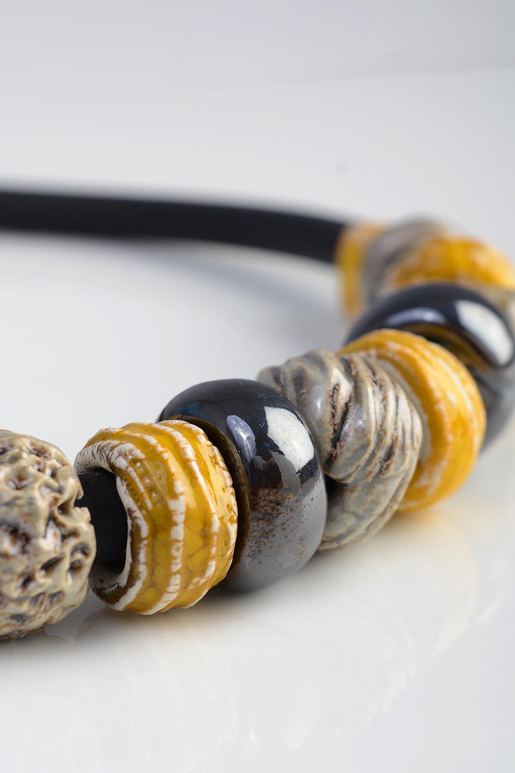 Yellow Necklace Beads for Women