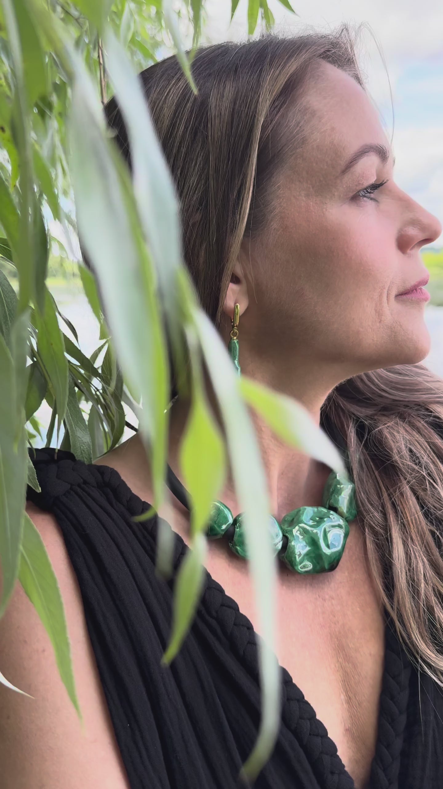 Green jewelry set